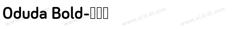 0duda Bold字体转换